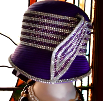 Purple Cloche Hat